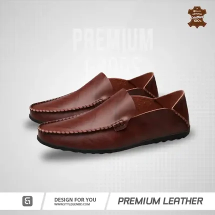 Stylish One Part Leather Loafer Shoes (SG-01)